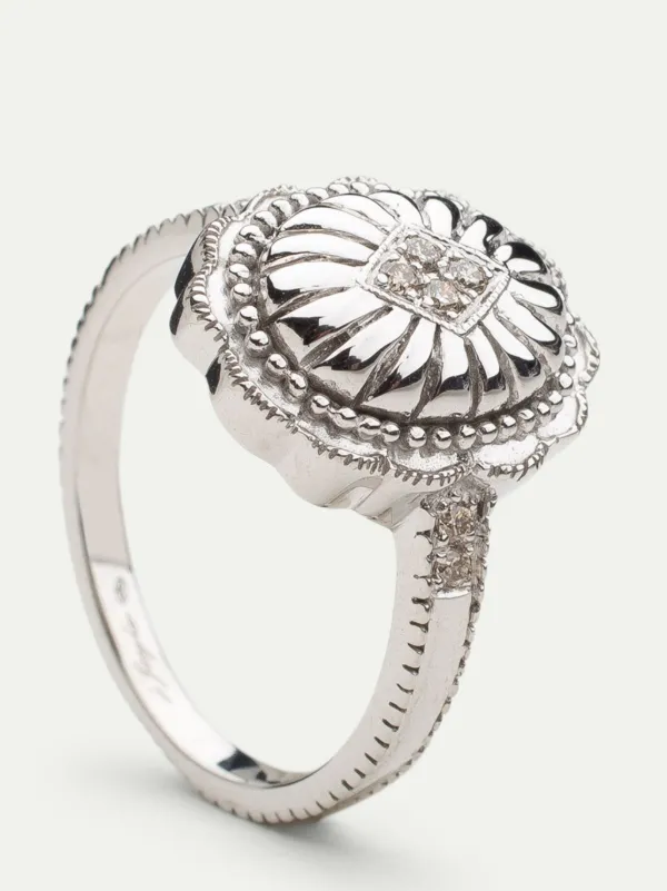 DE JAEGHER Sterling Silver Cow Boy Dream Diamond Ring Silber FARFETCH DE