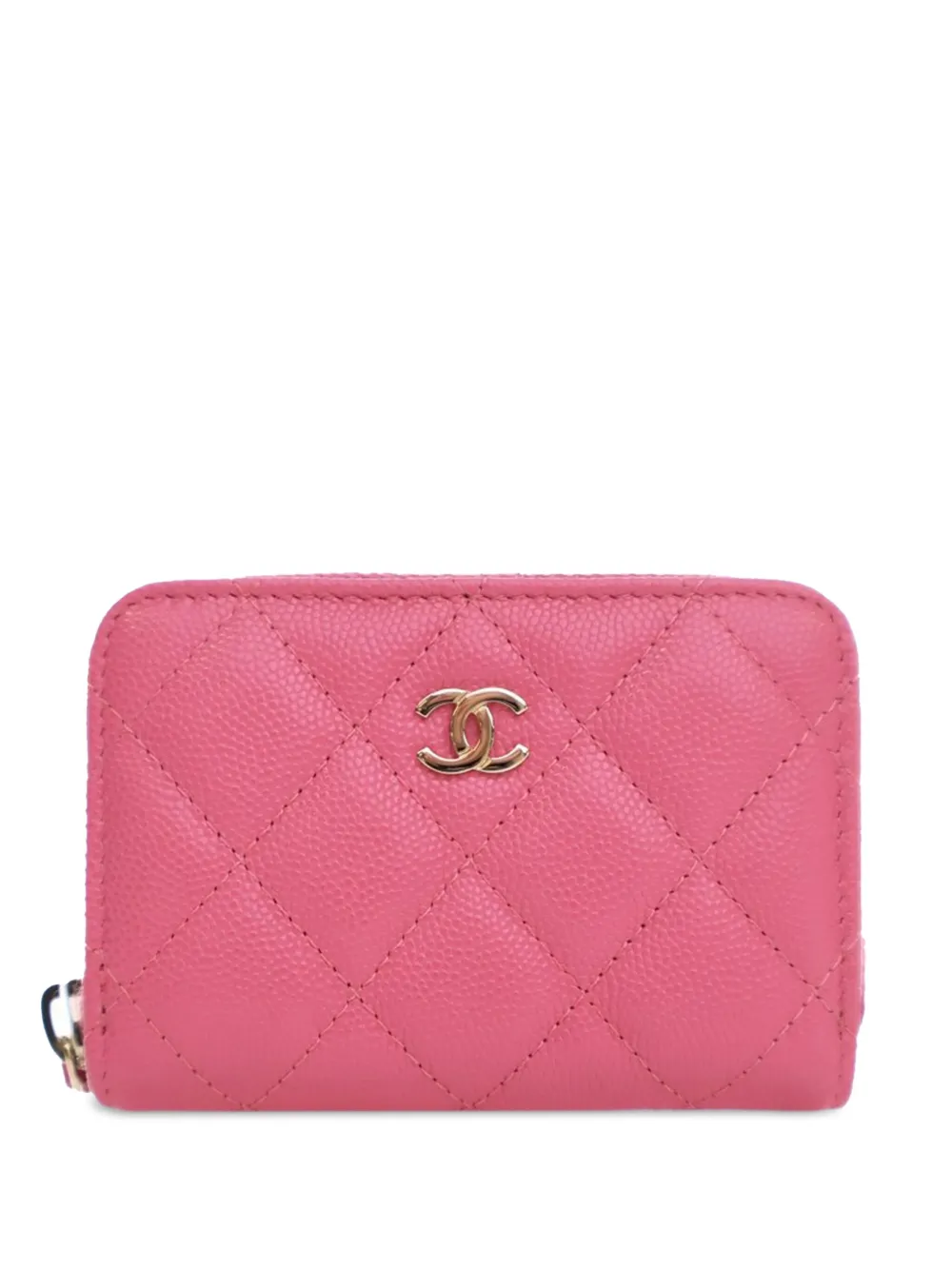 CHANEL ピンク キルティング ケース CHANEL ピンク キルティング カードケース