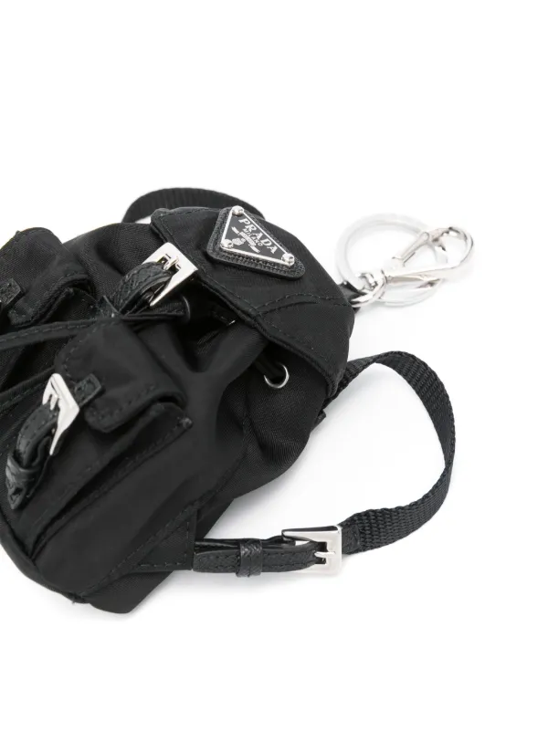 Prada Icon ミニキーホルダー | ブラック | FARFETCH JP