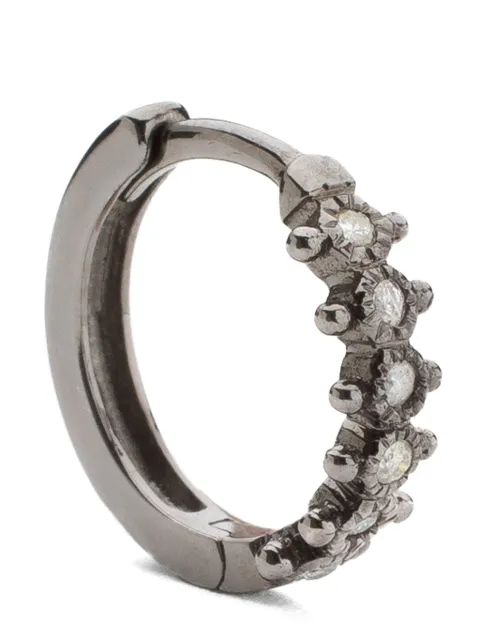 DE JAEGHER 18kt black gold Mrs Darling diamond earrings