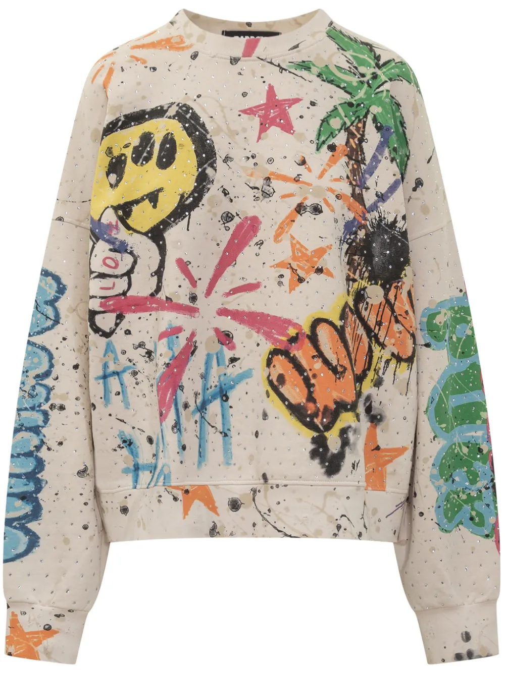 BARROW Graffiti sweatshirt | Neutrals | Image 1