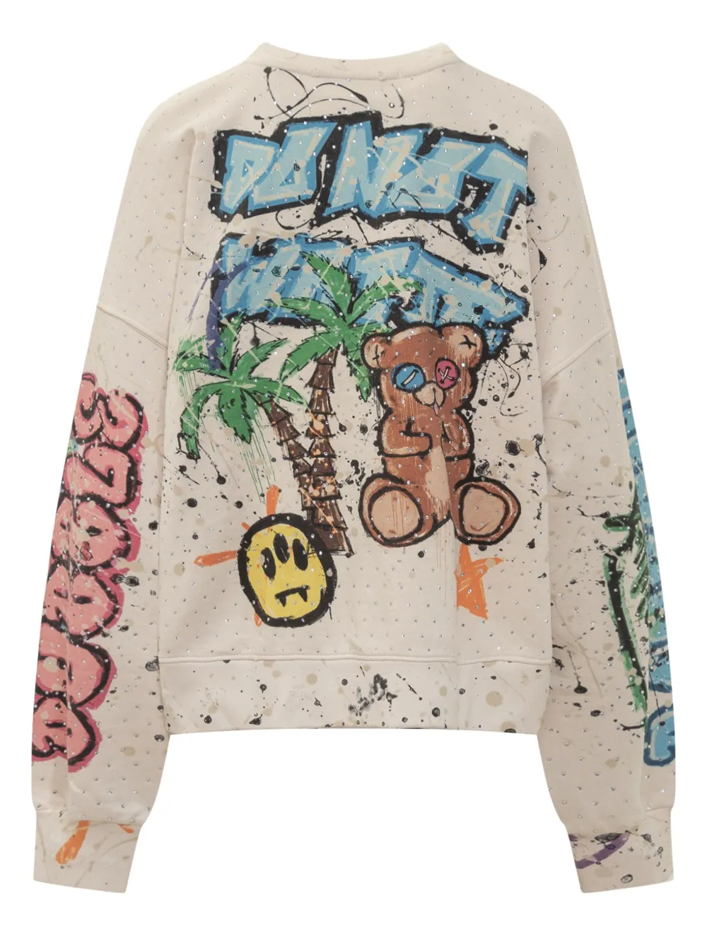 BARROW Graffiti sweatshirt - Beige