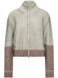 MM6 Maison Margiela two-tone cardigan - Neutrals