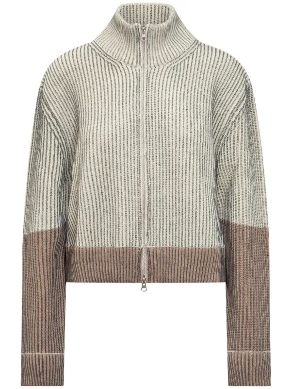 MM6 マルジェラ　バイカラーニットカーディガン MM6 マルジェラバイカラーニットカーディガン