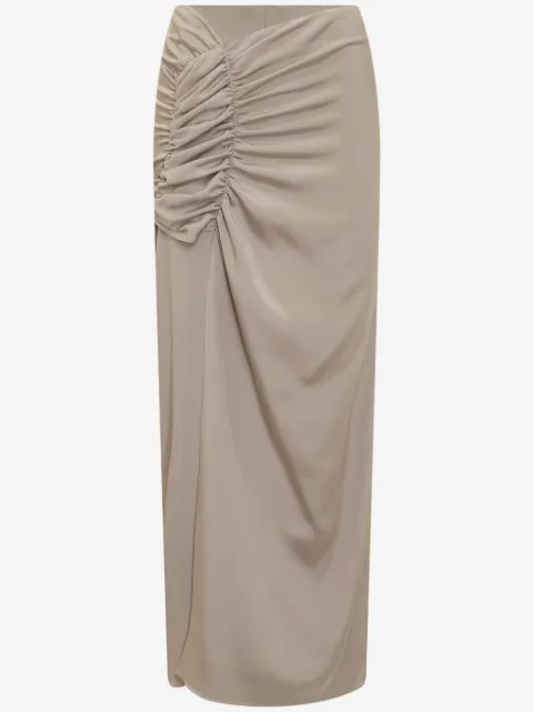 The Mannei draped-design skirt