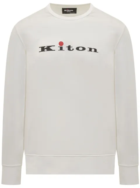 Kiton sudadera con logo estampado