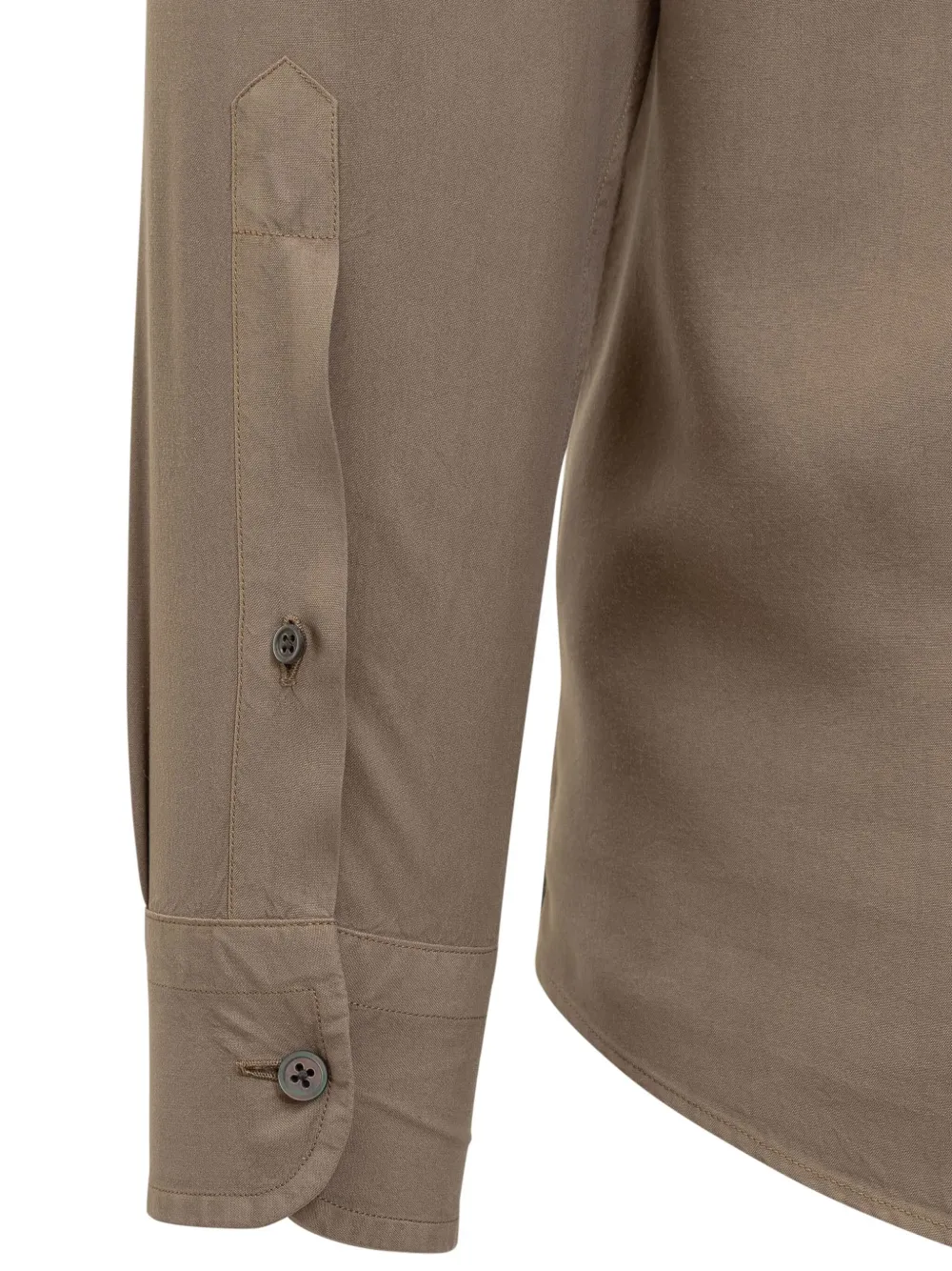 Zegna Zijden overhemd Bruin