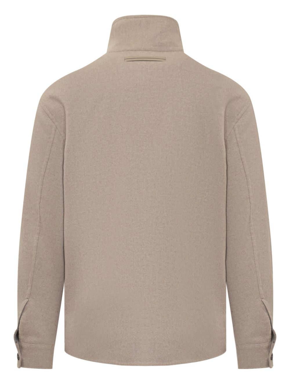 Zegna zip-up overshirt - Neutrals