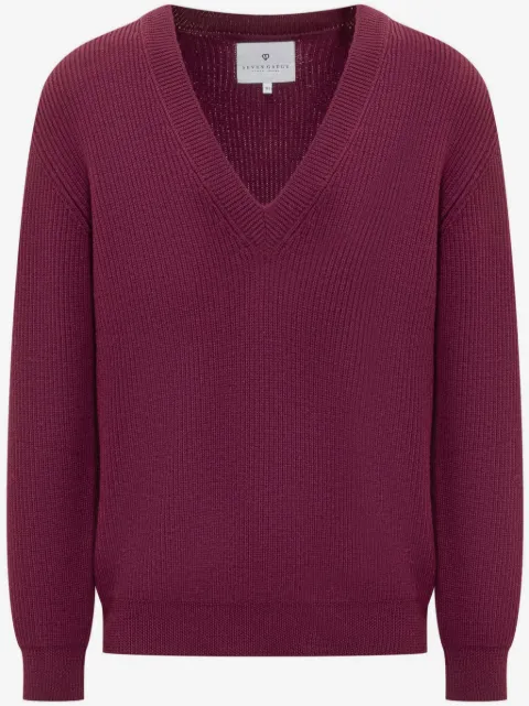 SEVEN GAUGE V-neck jumper