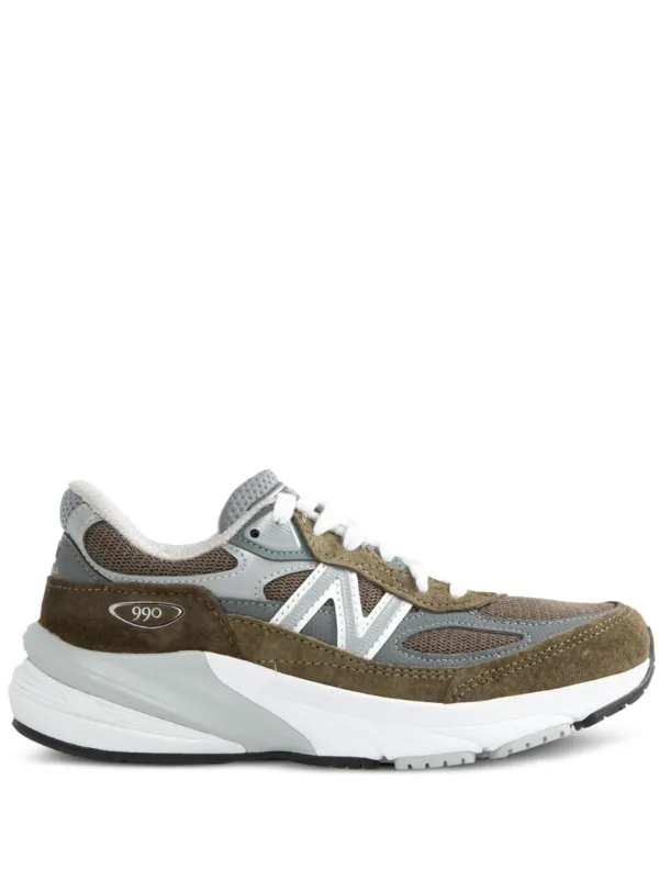 スニーカー New Balance Low Made In Usa 990V6 Olive Green Trainer 26824052_56917778_600.jpg