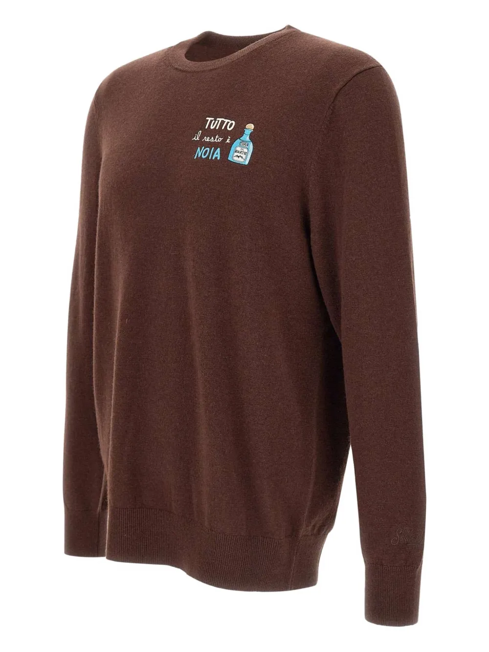 MC2 Saint Barth Sweater met logo Bruin