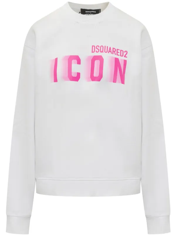 Dsquared white icon sweatshirt online