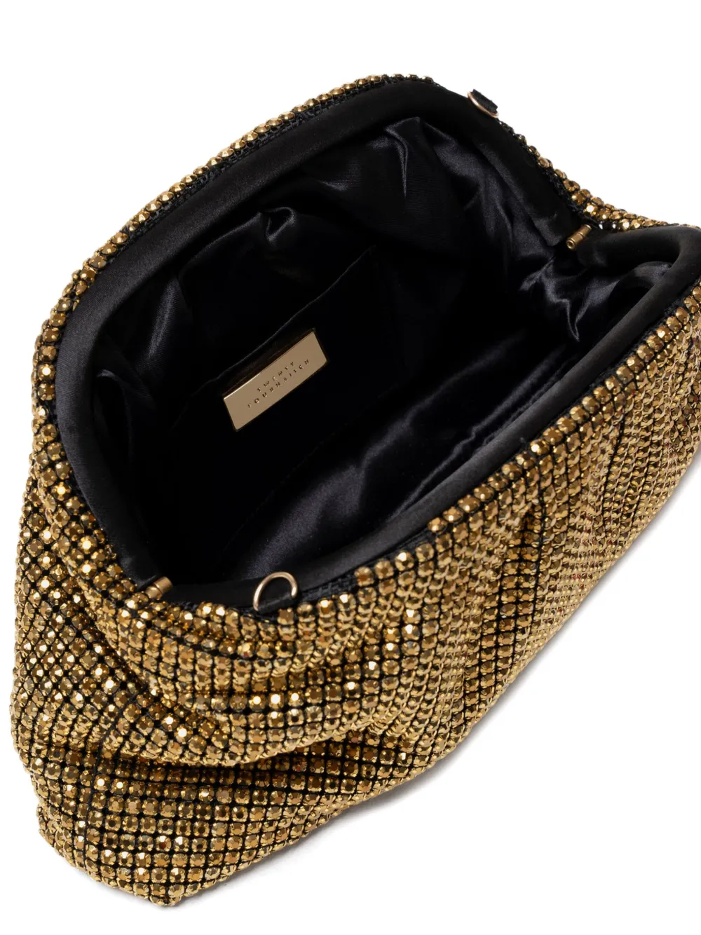 Twenty Four Haitch Davis Clutch Bag In Gold