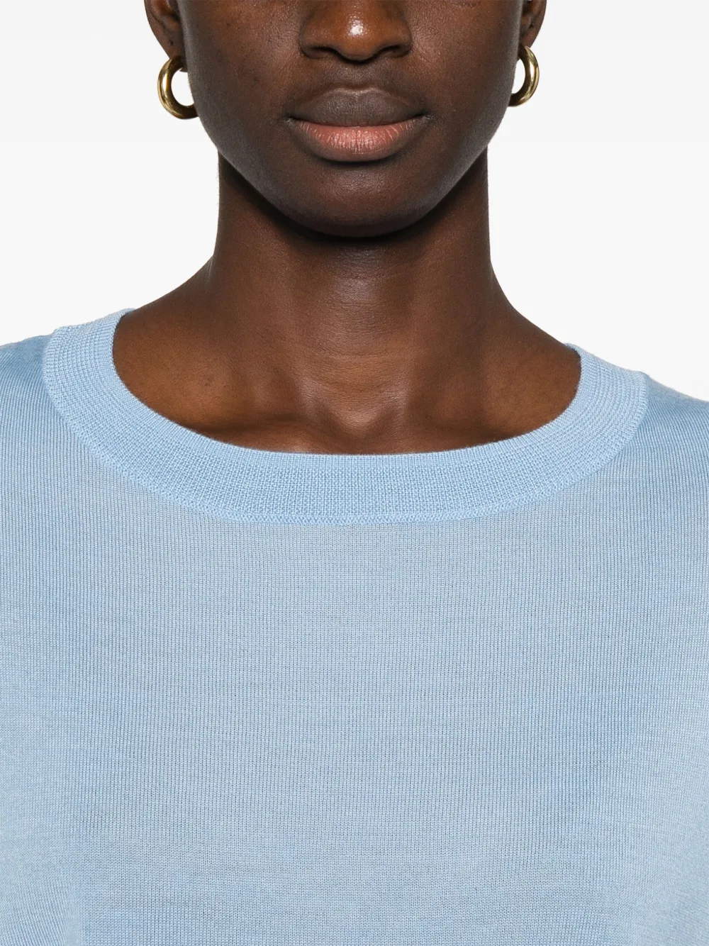 P.A.R.O.S.H. Fijngebreide top Blauw