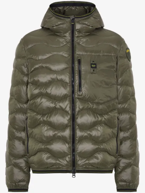 Blauer logo-patch padded jacket 