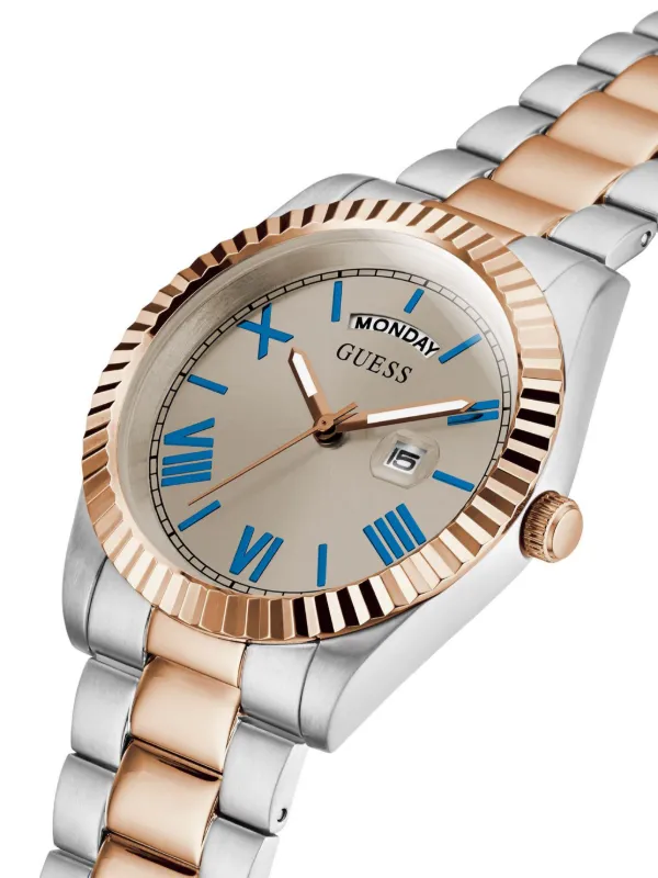 GUESS USA Steel Date 42mm | Neutrals | FARFETCH
