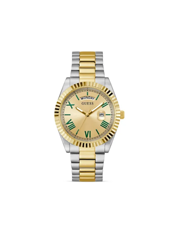 GUESS Montre Femme En Acier Inoxydable 36mm Avec Cristaux Baguette - Modèle Bombshell