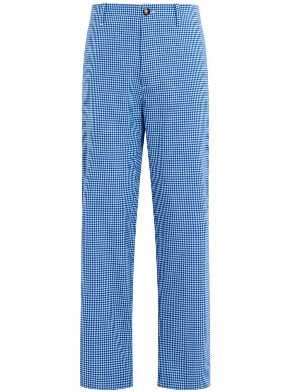 check pattern trousers