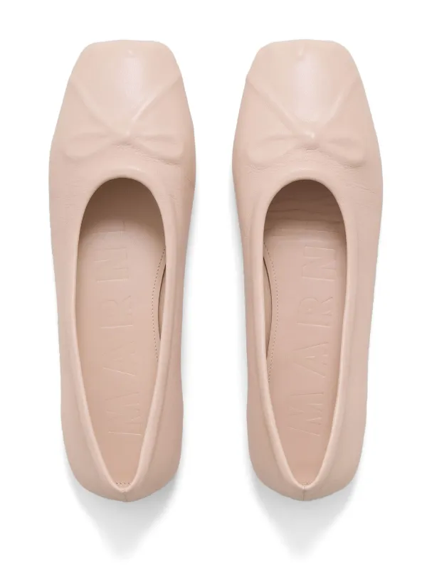 MARNI☆【完売間近】BALLERINAS バレエシューズ / pink Marni bow-detail Ballerina Shoes | Pink | FARFETCH