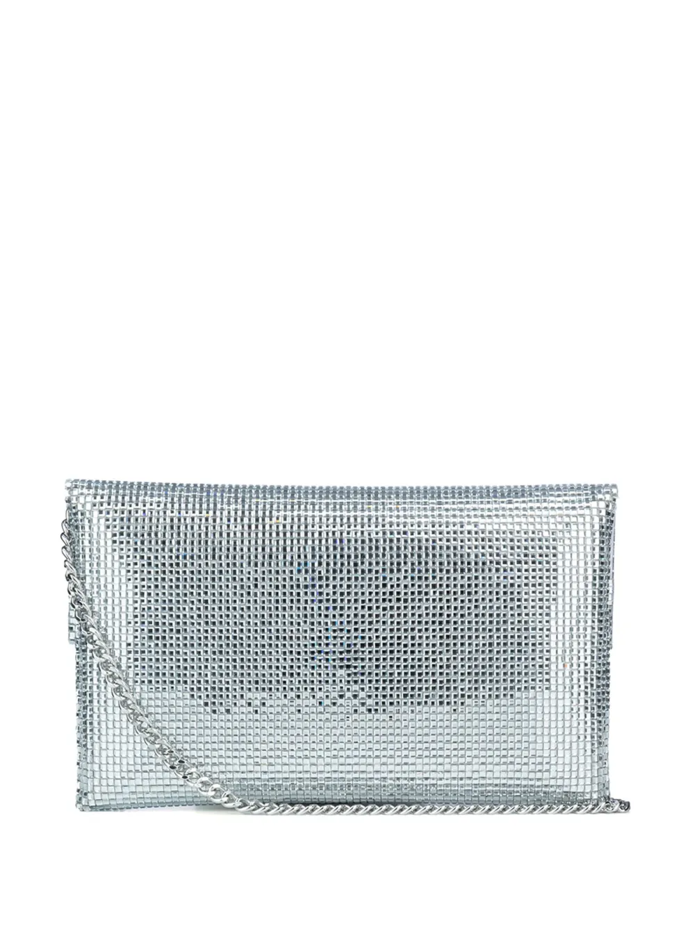 TWENTY FOURHAITCH glass clutch bag - Zilver