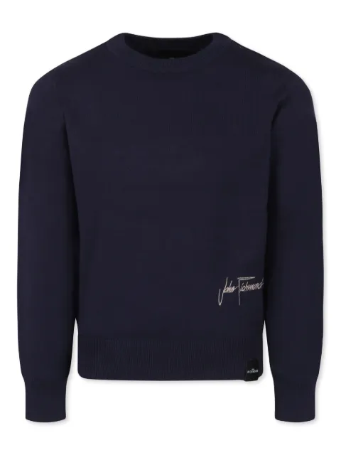 John Richmond Junior logo-embroidered jumper