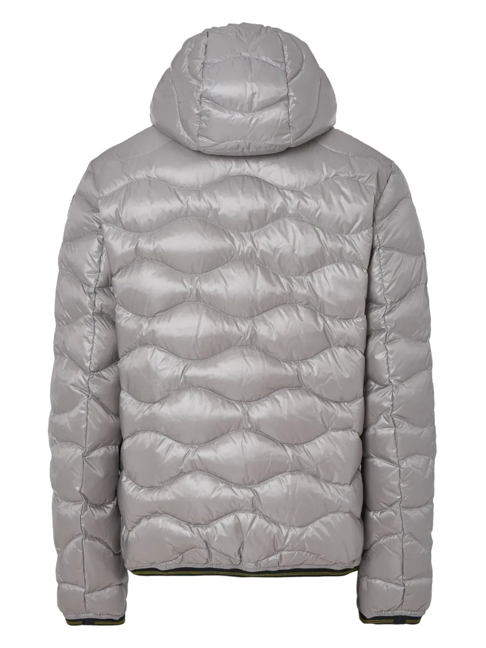 Blauer Gewatteerd jack met logopatch - Zilver