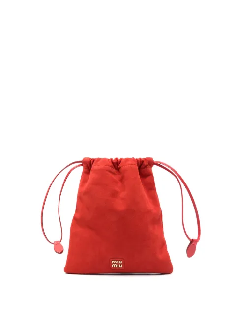 Miu Miu logo-lettering mini bag