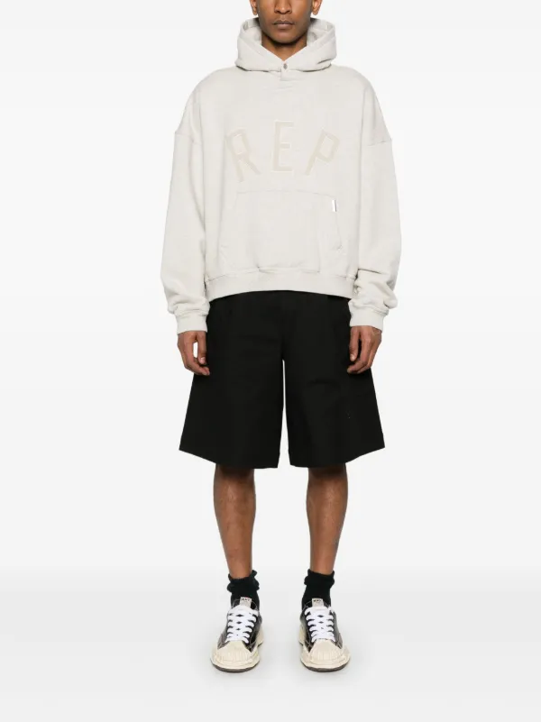 Represent REPアップリケフーディー Represent Rep アップリケ パーカー | ニュートラル | FARFETCH JP
