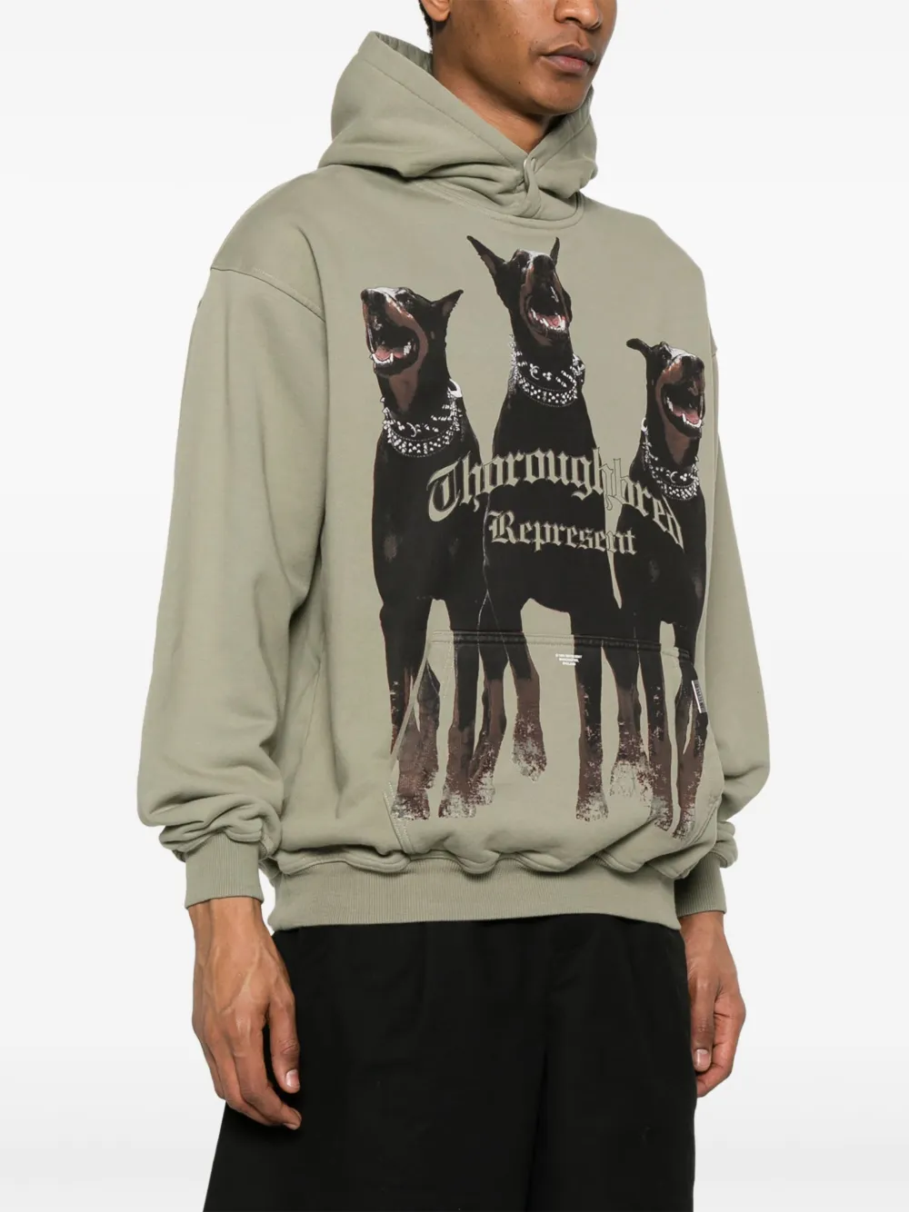 Represent Thoroughbred hoodie Groen