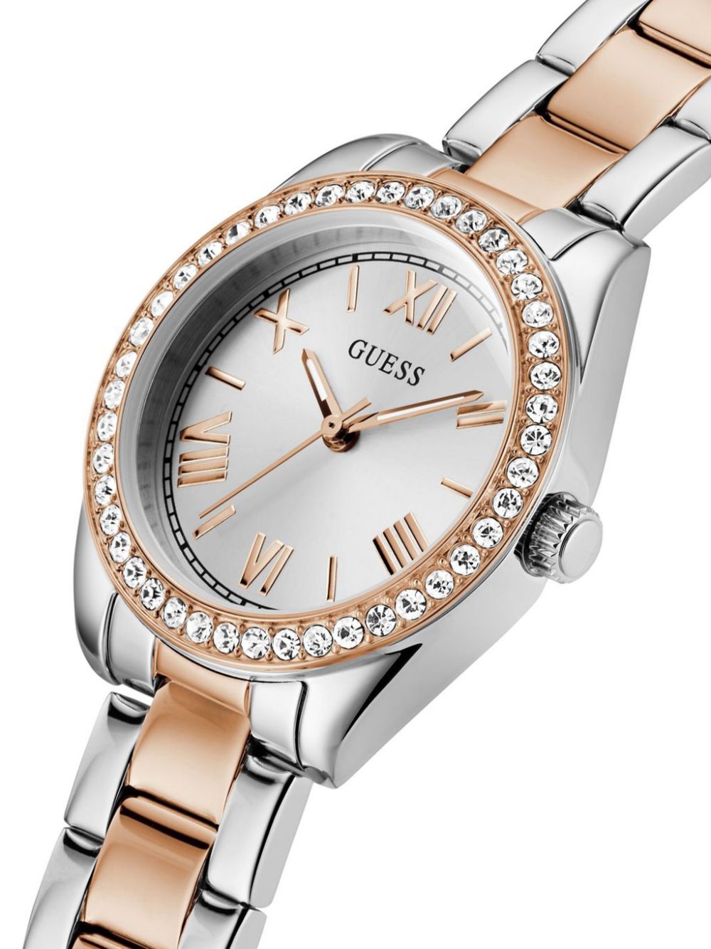 GUESS USA Greenwich 30 mm horloge - Zilver