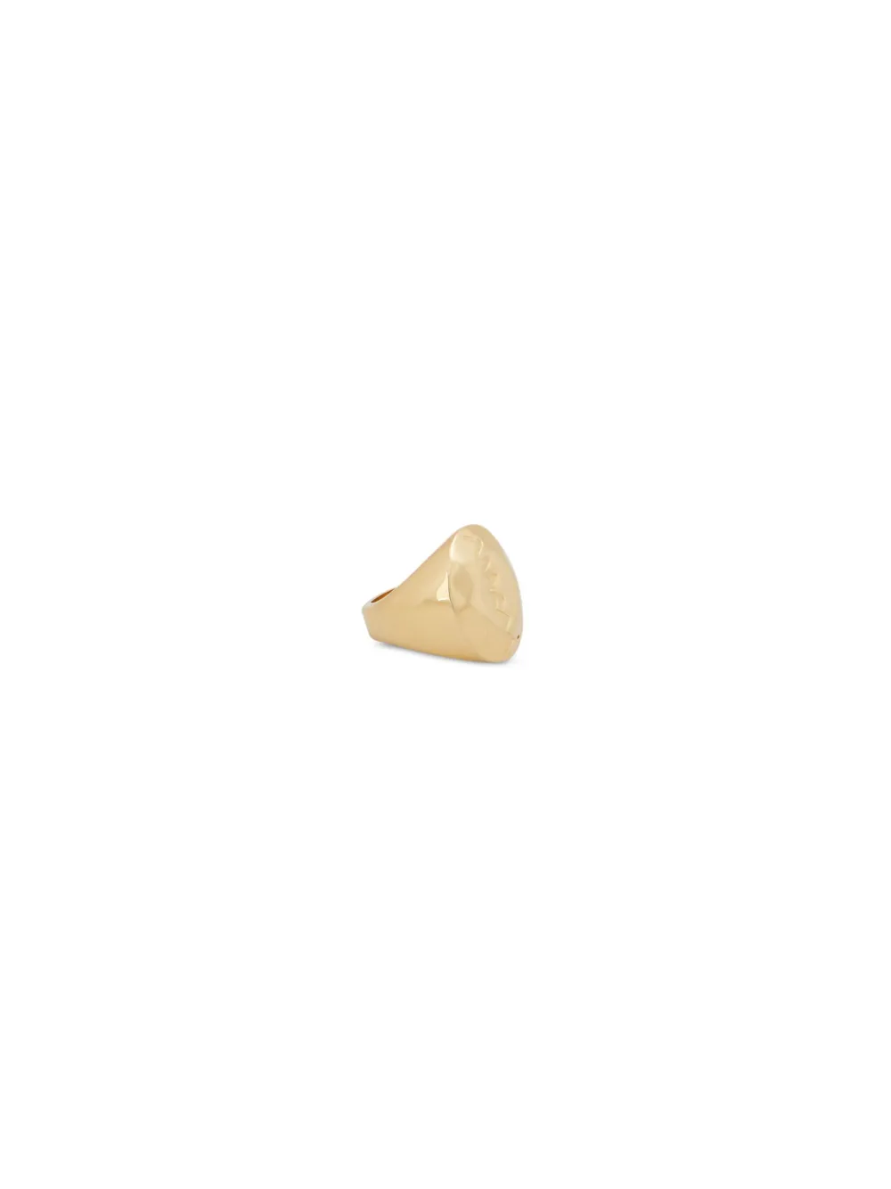 Shop Marni Logo-debossed Ring In 金色