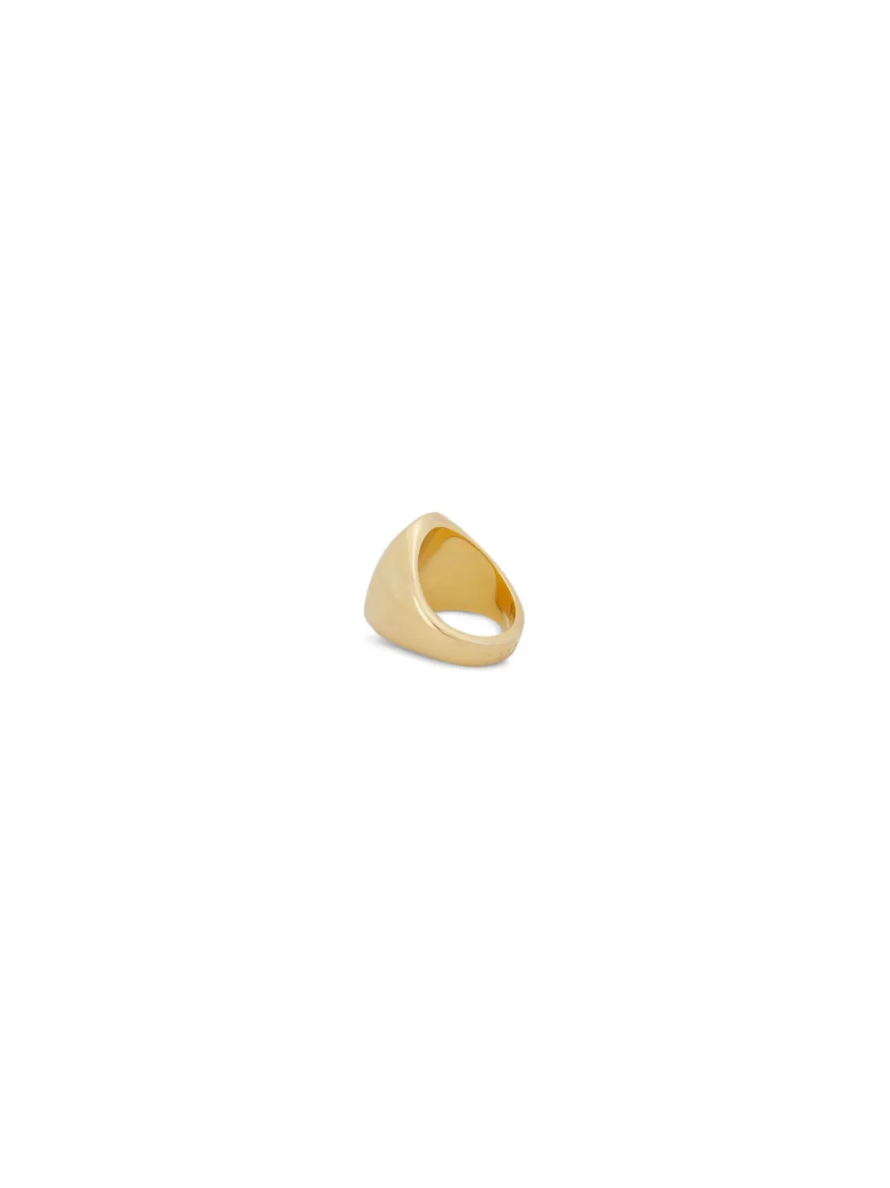 Shop Marni Logo-debossed Ring In 金色