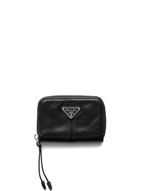 Prada portefeuille en cuir - Noir - Prada - Modalova