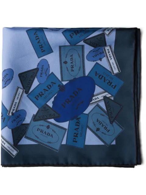 Prada printed twill scarf