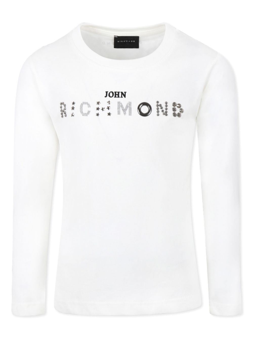 John Richmond Junior logo-print T-shirt - Neutrals