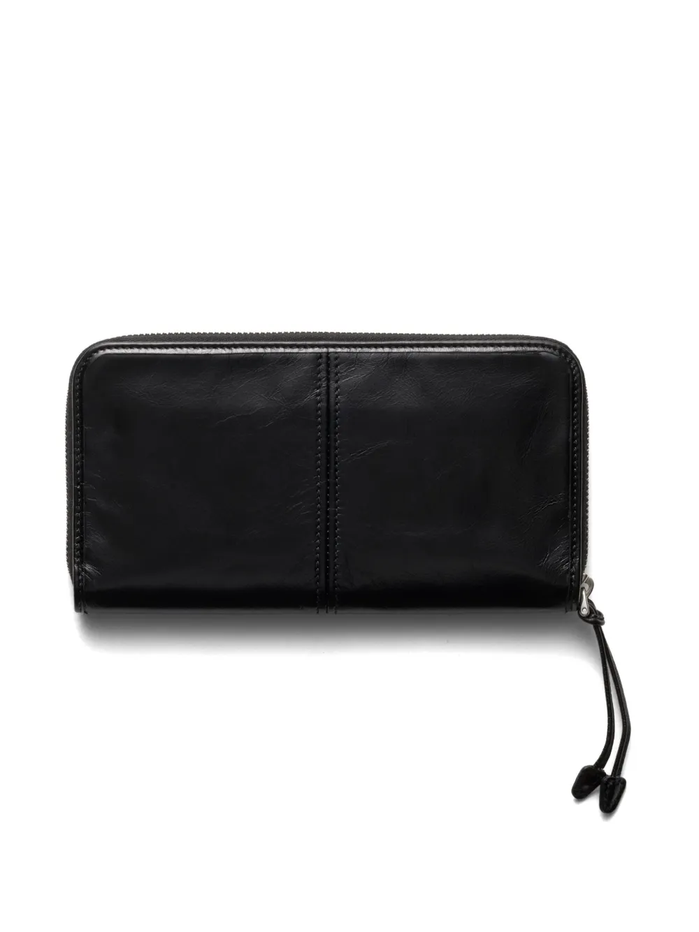 Prada Leren portemonnee Zwart