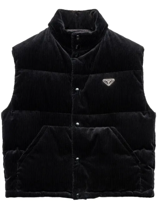 Gilet en velours côtelé - Prada - Modalova