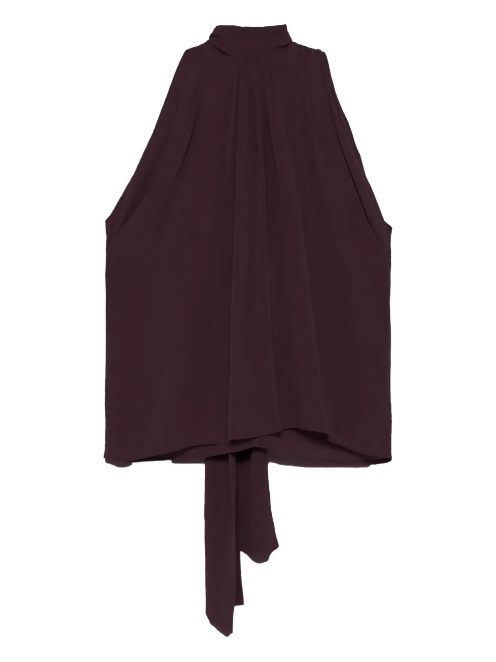 Jacob Lee neck-tie sleeveless top - Viola