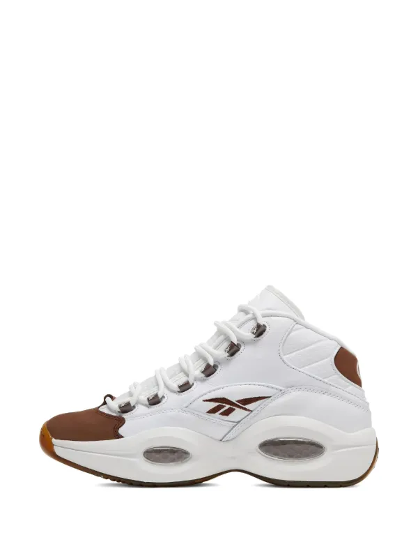 MID ★Reebok★QUESTION 27cm ブラウン ホワイト シューズ(男性用)