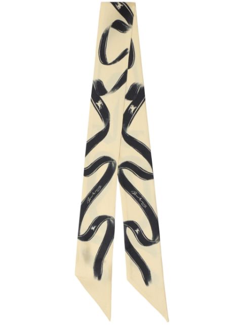 Burberry ribbon-print scarf Men