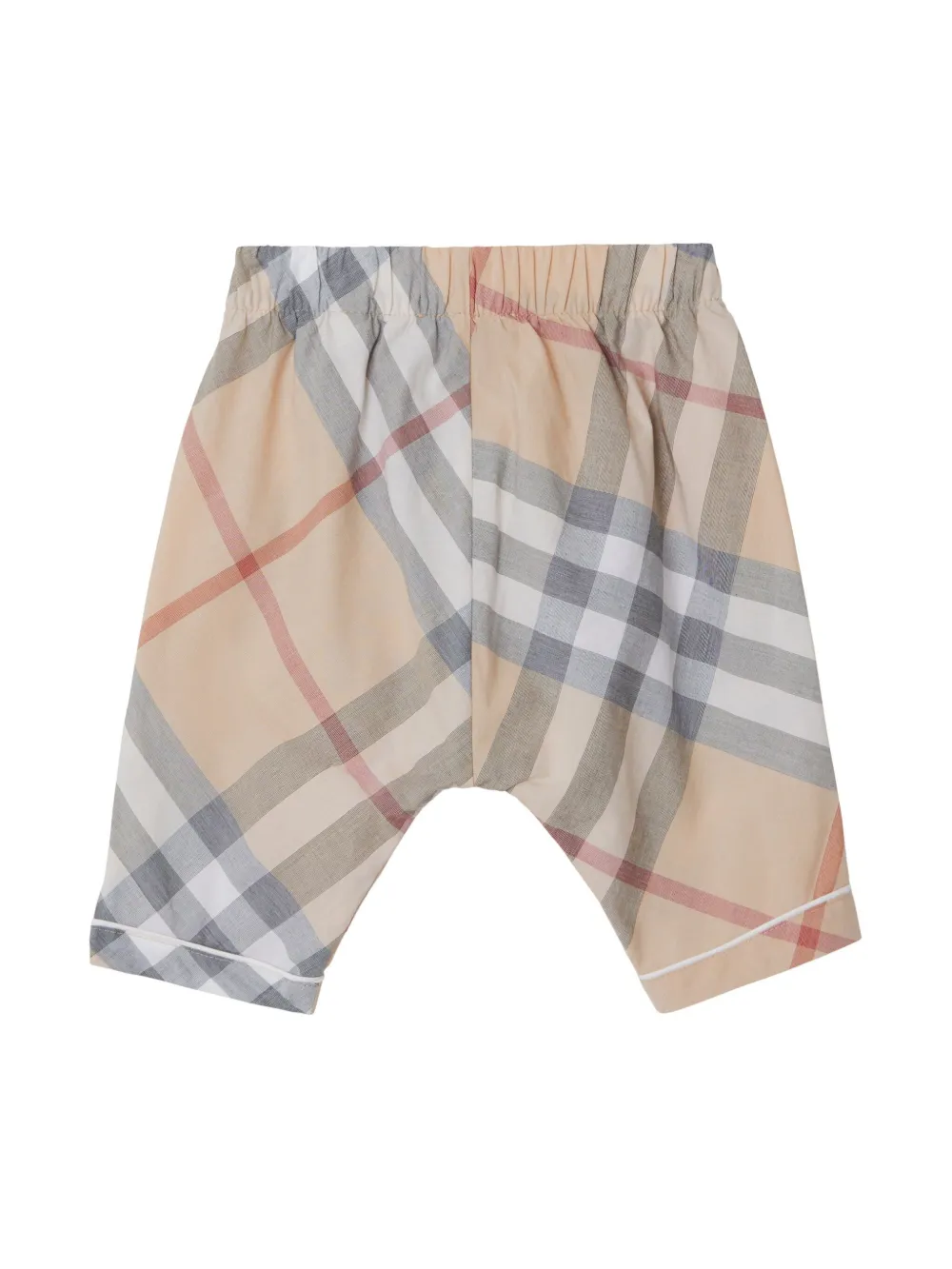 Burberry Kids チェック パンツ セット | ニュートラル Burberry Kids チェック パンツ セット | ニュートラル