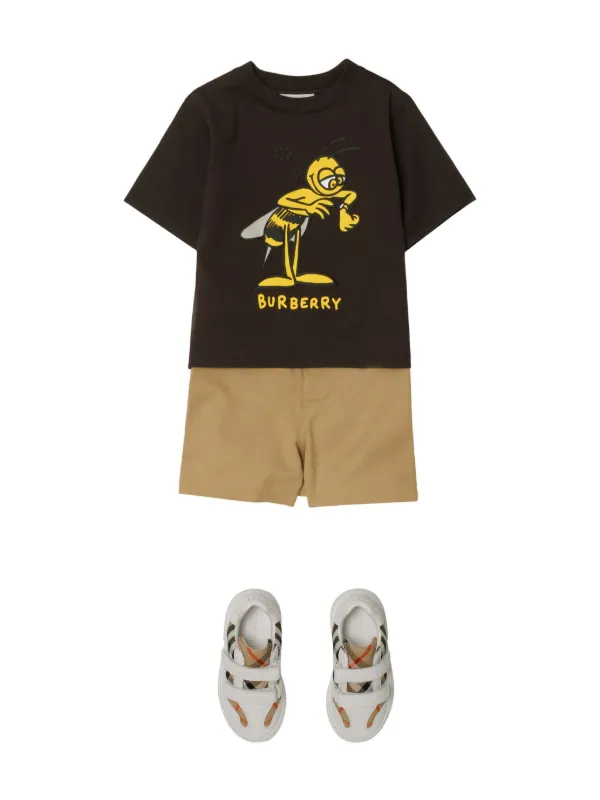 Burberry Kids EKD Shorts Neutrals FARFETCH AE
