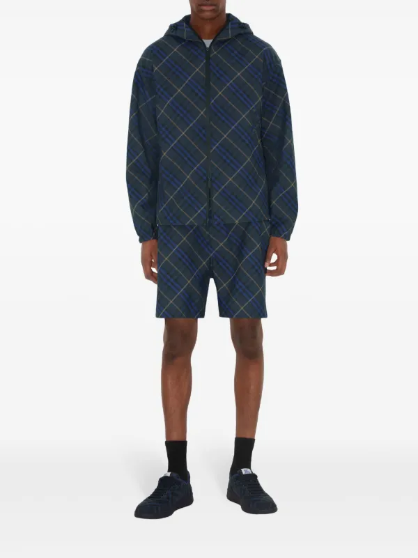 Burberry Check Terrace Sneakers | Blue | FARFETCH JO