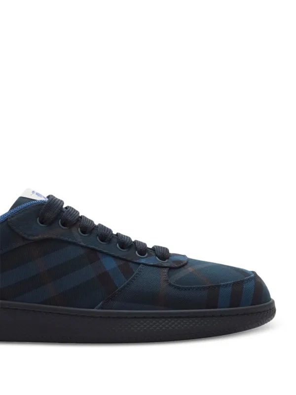 Burberry Check Terrace Sneakers Blue FARFETCH IE
