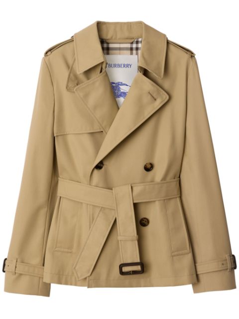 Cheap Burberry cotton-blend trench coat Women