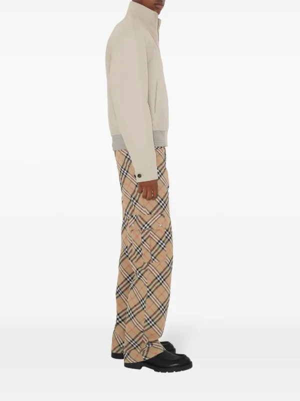 Burberry チェック カーゴパンツ | ニュートラル | FARFETCH JP