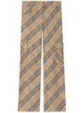 Burberry checked cargo pants - Neutrals