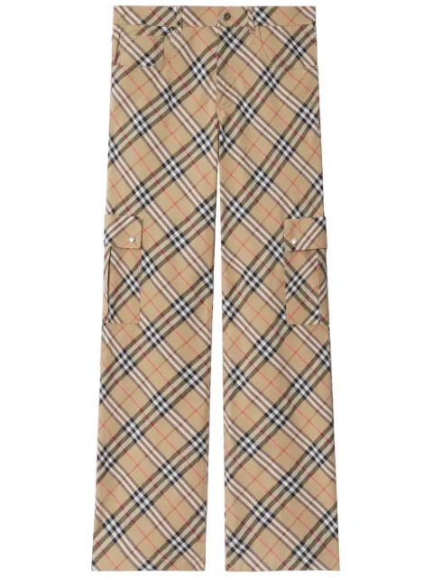 Burberry checked cargo pants