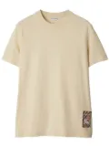Burberry Check Label cotton t-shirt - Neutrals