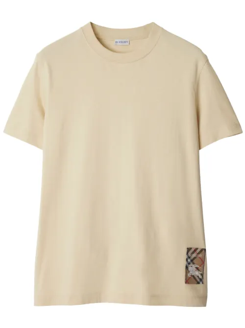 T-shirt à motif Check Label - Burberry - Modalova
